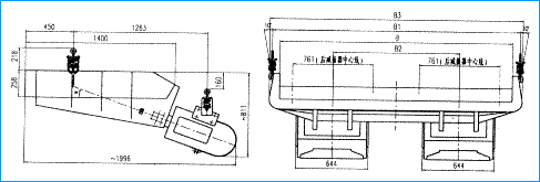 寬槽電磁振動(dòng)給料機(jī)結(jié)構(gòu)簡(jiǎn)圖